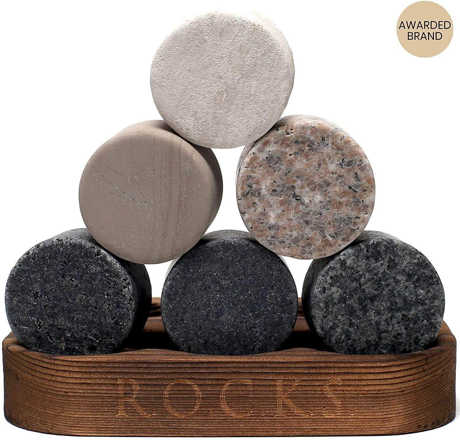 Whiskey connoisseur glass gift set signature edition ice rocks— premium Father's Day gift for dad 