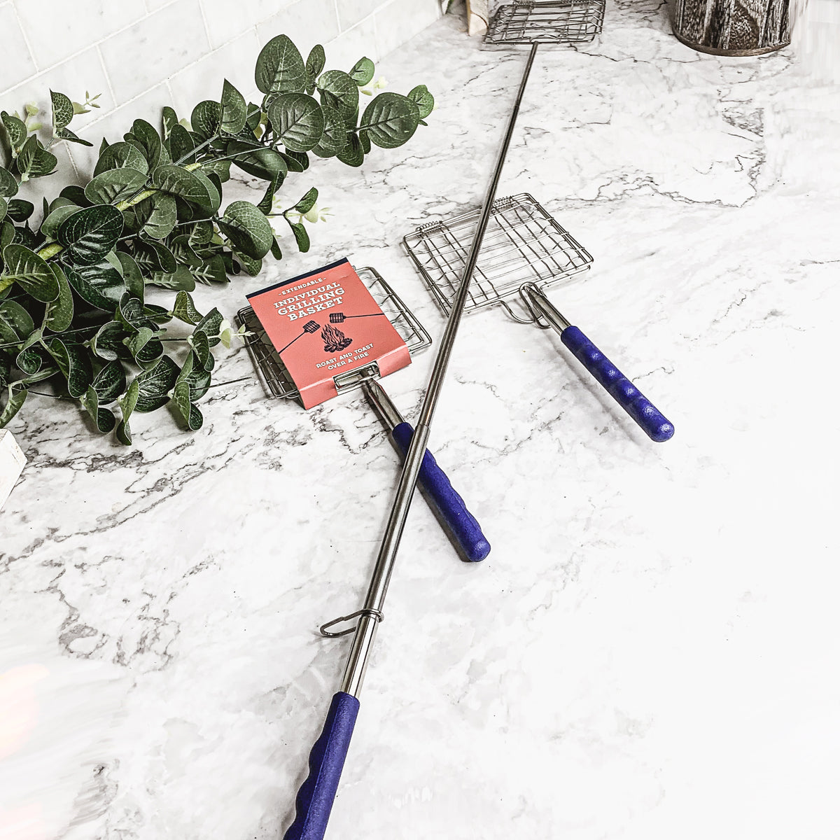 Campfire grilling basket size and dimensions — grilling gift for dad