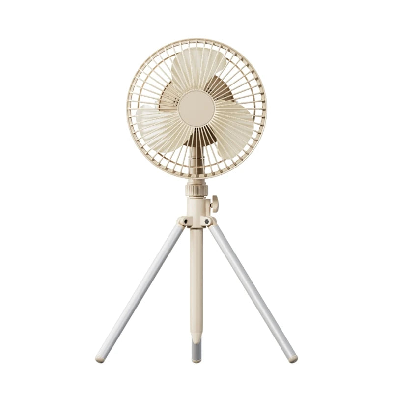 Outdoor Cooling Fan 4000mAh Rechargeable Standing Fans with Adjustable