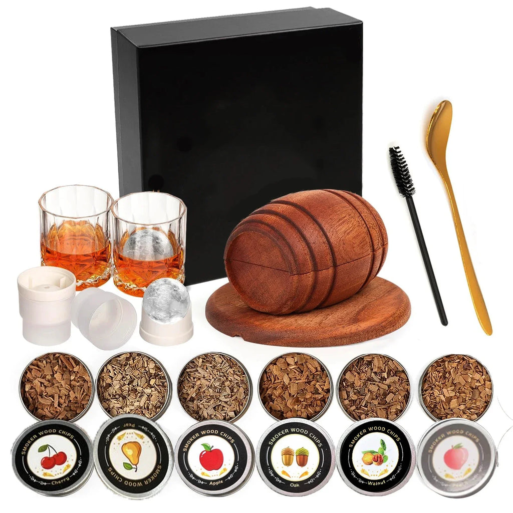 Whiskey Smoker Kit with Wood Chips-6 Flavors Old Fashioned Drink