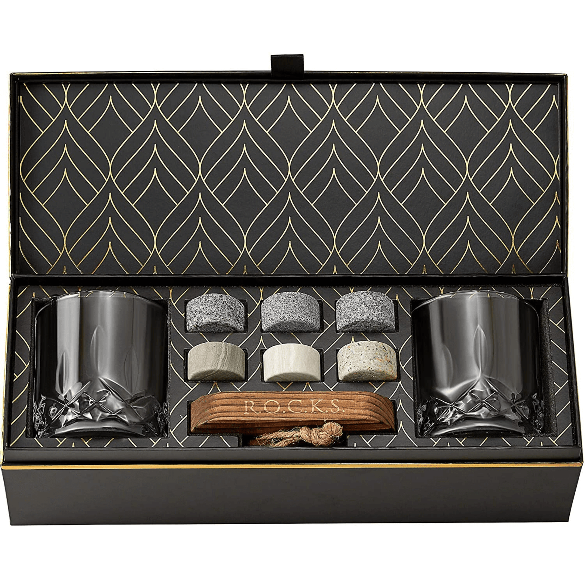 Whiskey connoisseur glass gift set signature edition — premium Father's Day gift for dad