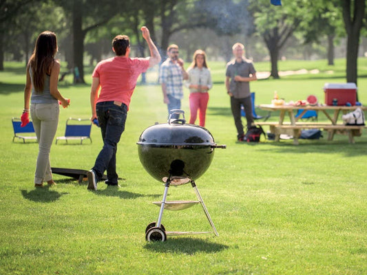 Weber Original Kettle 22-inch black charcoal grill — classic BBQ gift for dad