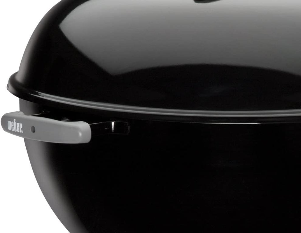 Food cooking on the Weber 22-inch charcoal grill — grilling gift for dad