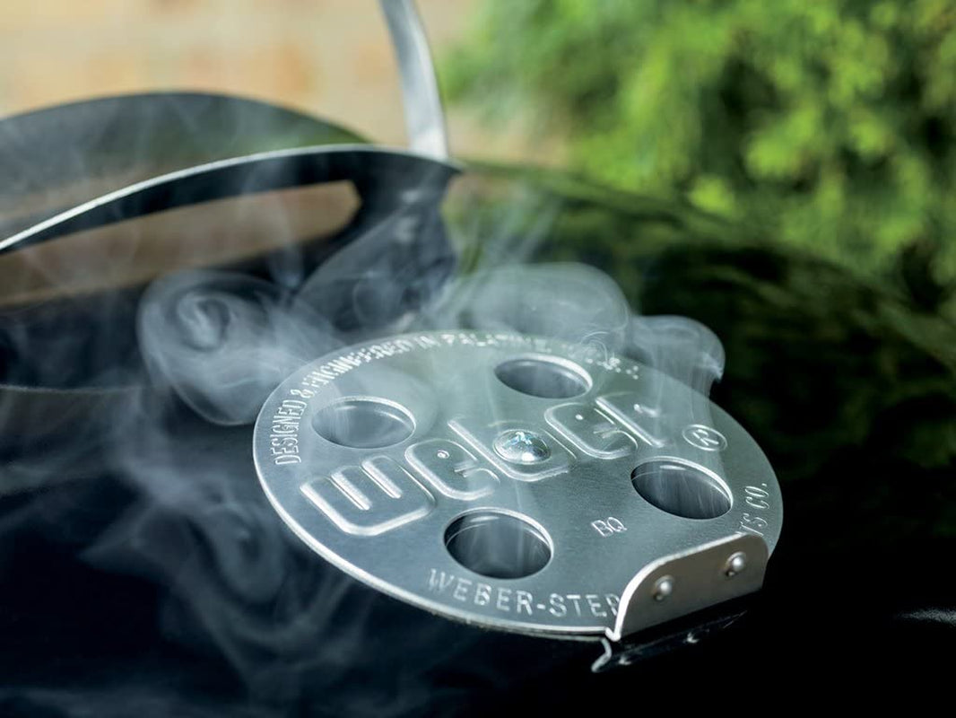 Weber kettle grill legs and wheels detail — backyard gift for dad