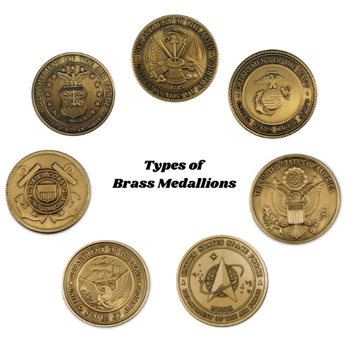 Great Seal medallion detail showing eagle and shield in antique brass for dad gift